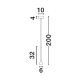 Pendule, Lustre suspendate - Pendul LED design minimalist NET alb