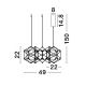 Pendule, Lustre suspendate - Lustra LED suspendata design modern NEBULA