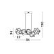 Pendule, Lustre suspendate - Lustra LED suspendata design modern NEBULA