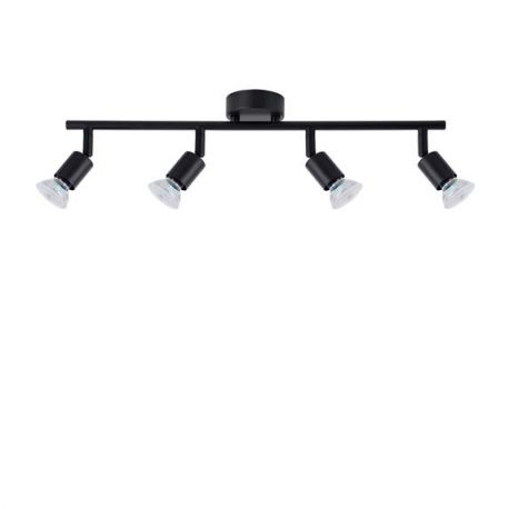 Plafoniere cu spoturi, Spoturi aplicate - Plafonirea cu 4 spoturi design minimalist LUP negru