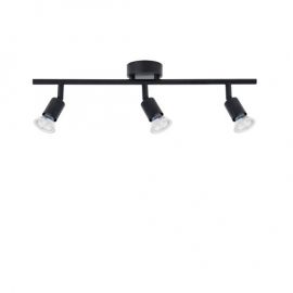 Plafoniere cu spoturi, Spoturi aplicate - Plafonirea cu 3 spoturi design minimalist LUP negru