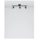 Plafoniere cu spoturi, Spoturi aplicate - Plafonirea cu 3 spoturi design minimalist LUP negru