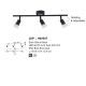 Plafoniere cu spoturi, Spoturi aplicate - Plafonirea cu 3 spoturi design minimalist LUP negru