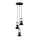 Pendule, Lustre suspendate - Lustra suspendata metalica design retro RUVI negru