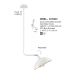 Pendule, Lustre suspendate - Lustra/Pendul design modern MIRBA alb