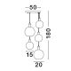 Candelabre, Lustre - Lustra suspendata design modern MIRRO