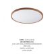 Plafoniere - Plafoniera LED moderna design slim CAMI 50cm, wood