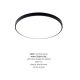 Plafoniere - Plafoniera LED moderna design slim VERI 37cm, negru
