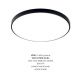 Plafoniere - Plafoniera LED moderna design slim VERI 47cm, negru