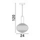 Pendule, Lustre suspendate - Lustra/Pendul design modern decorativ ALLEN D-24cm