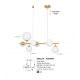 Pendule, Lustre suspendate - Lustra suspendata design modern decorativ ODILLIA 7L