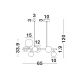 Pendule, Lustre suspendate - Lustra suspendata design modern decorativ ODILLIA 7L
