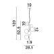 Pendule, Lustre suspendate - Lustra suspendata design modern decorativ ODILLIA 6L