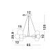 Pendule, Lustre suspendate - Lustra suspendata design modern decorativ ODILLIA 11L