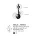 Aplice, corpuri de iluminat pentru pereti - Aplica de perete design modern decorativ ODILLIA