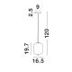 Pendule, Lustre suspendate - Lustra/Pendul design modern LATO D-16,5cm