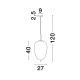 Pendule, Lustre suspendate - Lustra/Pendul design modern LATO D-27cm