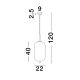 Pendule, Lustre suspendate - Lustra/Pendul design modern LATO D-22cm