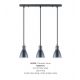 Pendule, Lustre suspendate - Lustra cu 3 pendule design modern MORA