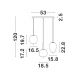 Pendule, Lustre suspendate - Lustra suspendata design modern LATO 3L