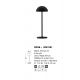 Lampi decorative si solare - Lampa LED portabila iluminat exterior decorativ ROSE negru