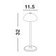 Lampi decorative si solare - Lampa LED portabila iluminat exterior decorativ ROSE negru