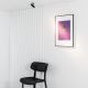 Spoturi tavan fals - Mini Spot/Proiector LED incastrabil directionabil UNO black 11° 2700K