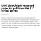 Spoturi tavan fals - Mini Spot/Proiector LED incastrabil directionabil UNO black 11° 2700K