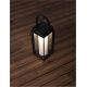 Lampi decorative si solare - Lampa LED solara portabila iluminat exterior decorativ VERHAAL negru