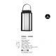 Lampi decorative si solare - Lampa LED solara portabila iluminat exterior decorativ VERHAAL negru