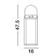Lampi decorative si solare - Lampa LED solara portabila iluminat exterior decorativ VERHAAL negru