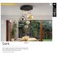 Pendule, Lustre suspendate - Lustra suspendata cu 5 pendule design modern Dark