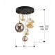 Pendule, Lustre suspendate - Lustra suspendata cu 5 pendule design modern Dark