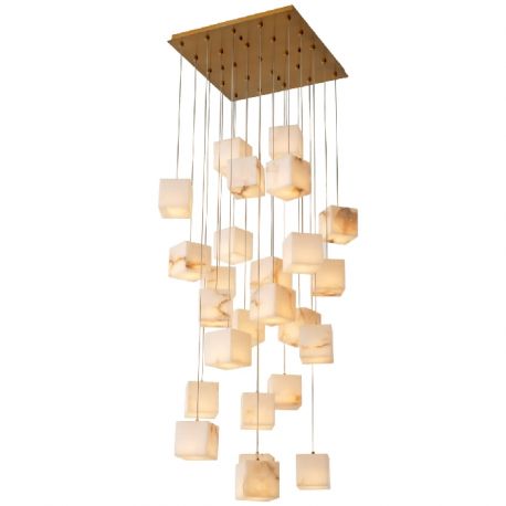 Pendule, Lustre suspendate - Lustra LUX cu 25 de pendule suspendate Duboce