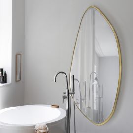 Oglinzi - Oglinda decorativa ovala 170x80cm Mimo, aurie