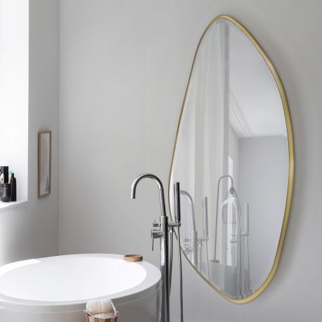 Oglinzi - Oglinda decorativa ovala 170x80cm Mimo, aurie