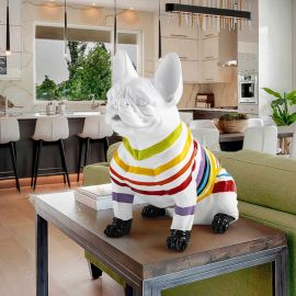 Statuete - Figurina decorativa caine bulldog Frenchi