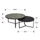 Masute Living - Set de 2 Masute de cafea design modern Naira