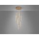 Candelabre, Lustre - Lustra LED suspendata design ultra-modern Colette 9L auriu roze