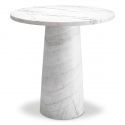 Masuta laterala din marmura alba design elegant LUX Terry
