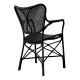 Scaune - Scaun cu brate din ratan design LUX, Colony negru
