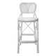 Scaune Bar - Scaun de bar din ratan design LUX, Colony alb
