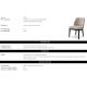 Scaune - Scaun design LUX Costa, Mademoiselle beige