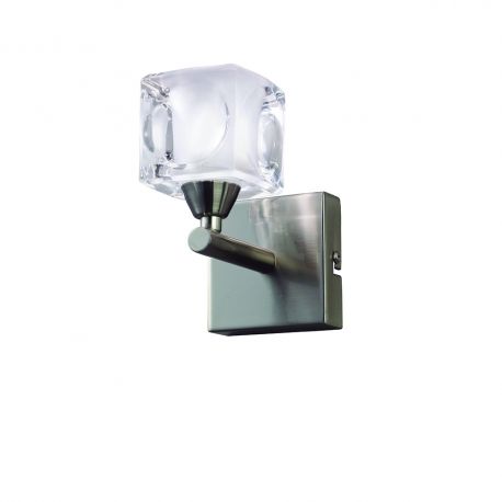 Aplice, corpuri de iluminat pentru pereti - Aplica de perete design modern CUADRAX 1L nickel