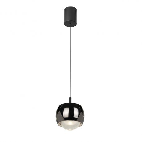 Pendule, Lustre suspendate - Pendul LED design modern ROLLER crom negru