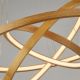Pendule, Lustre suspendate - Lustra moderna cu 3 inele LED din bambus X Eternity