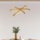 Pendule, Lustre suspendate - Lustra moderna cu 3 inele LED din bambus X Eternity