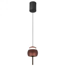 Pendule, Lustre suspendate - Pendul LED design modern ROLLER cafeniu