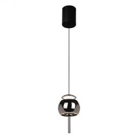 Pendule, Lustre suspendate - Pendul LED design modern ROLLER crom negru