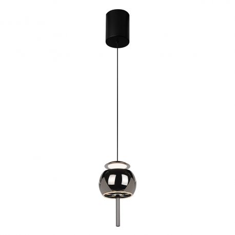 Pendule, Lustre suspendate - Pendul LED design modern ROLLER crom negru